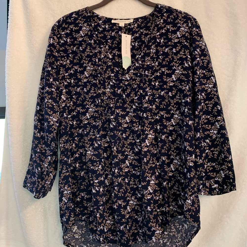 Pleated top NEW Stitch Fix